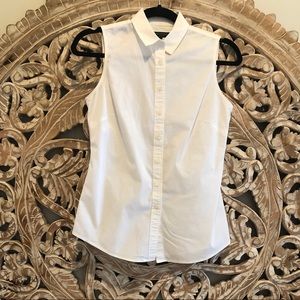 Banana Republic white collared blouse